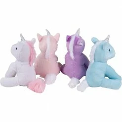 Blue Panda Small Plush Unicorn Stuffed Animal Toys For Girls (7 In, 4 Pack)