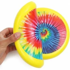 Blue Panda Tie-Dye Soft Flying Discs For Kids, Outdoor Family Games (8 In, Yellow, 4 Pack) 17 Blue Panda Tie-Dye Soft Flying Discs For Kids, Outdoor Family Games (8 In, Yellow, 4 Pack)