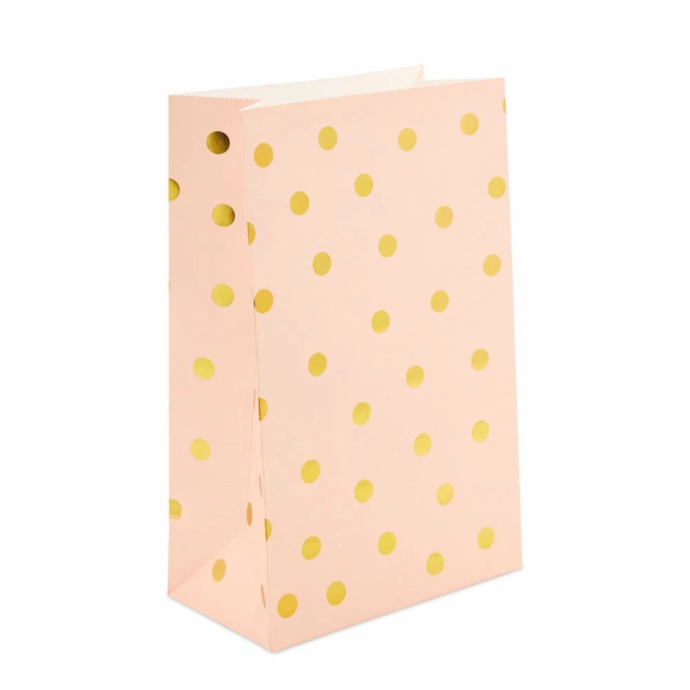 Blue Panda Special Occasions Pink Party Favor Bags For Kids Birthday, Wedding (Gold Foil Dots, 24 Pack) 6 Blue Panda Special Occasions Pink Party Favor Bags For Kids Birthday, Wedding (Gold Foil Dots, 24 Pack)
