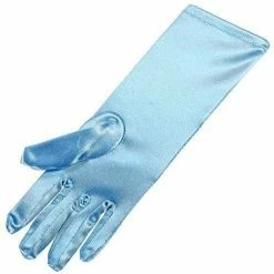 Blue Panda Girl Dress Up Satin Gloves For Princess Costume Or Wedding, Ages 3 To 8 (4 Pairs) Special Occasions