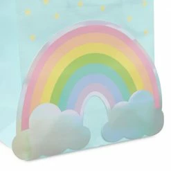 Blue Panda Special Occasions Rainbow Gift Bags With Handles And White Tissue Paper (15 Pack)