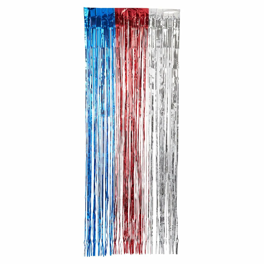 Blue Panda Metallic Tinsel Foil Fringe, Patriotic Wall Decor For 4th Of July Party (3 Pack) Decorations 7 Blue Panda Metallic Tinsel Foil Fringe, Patriotic Wall Decor For 4th Of July Party (3 Pack) Decorations