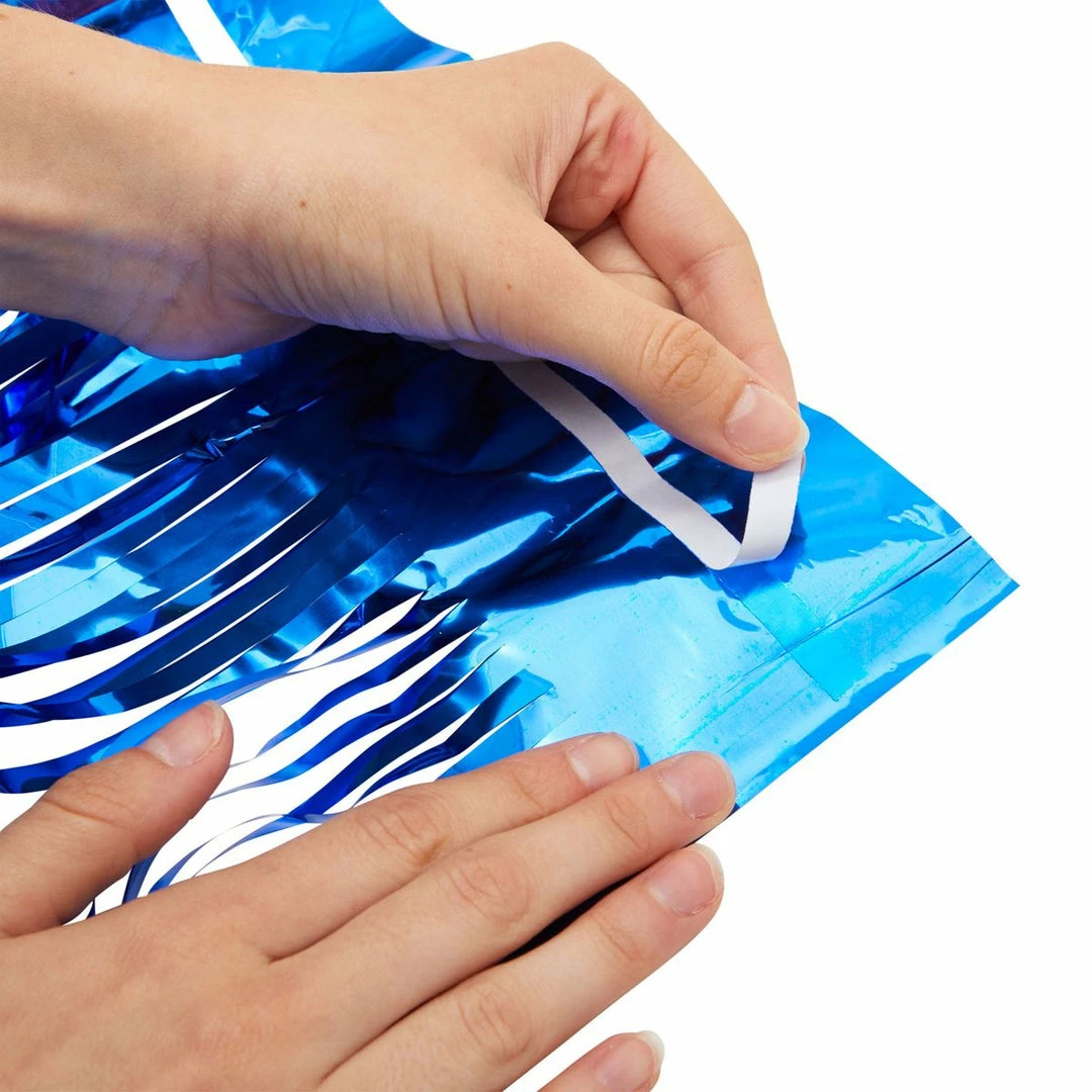 Blue Panda Metallic Tinsel Foil Fringe, Patriotic Wall Decor For 4th Of July Party (3 Pack) Decorations 9 Blue Panda Metallic Tinsel Foil Fringe, Patriotic Wall Decor For 4th Of July Party (3 Pack) Decorations