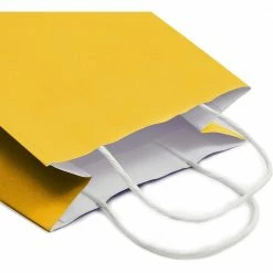 Blue Panda Medium Yellow Gift Bags With Handles For Birthday Party Favors (8 X 10 In, 25 Pack) 12 Blue Panda Medium Yellow Gift Bags With Handles For Birthday Party Favors (8 X 10 In, 25 Pack)