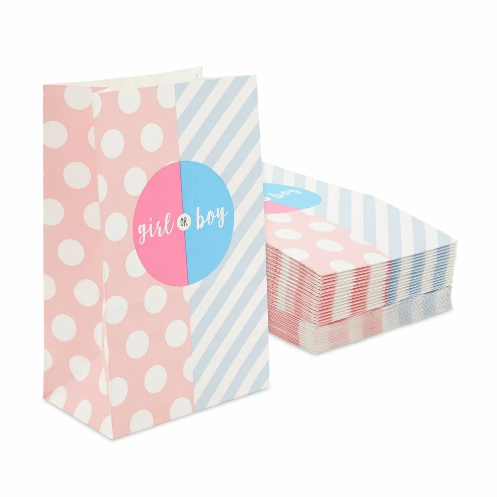 Blue Panda Special Occasions Party Favor Bags For Gender Reveal, Baby Shower (Pink, Blue, 36 Pack) 3 Blue Panda Special Occasions Party Favor Bags For Gender Reveal, Baby Shower (Pink, Blue, 36 Pack)