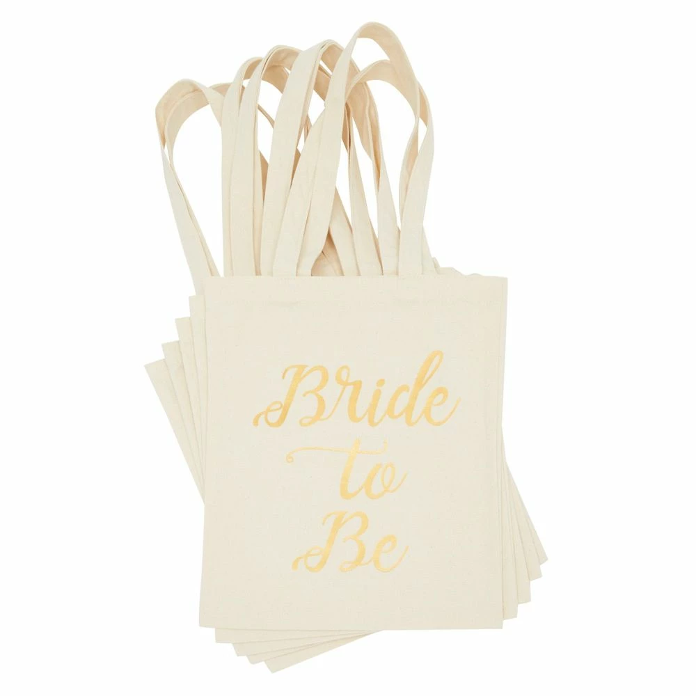 Blue Panda Bridal Shower Party Favor Tote Bags For Bridesmaid Proposal Gifts (5 Pack) 8 Blue Panda Bridal Shower Party Favor Tote Bags For Bridesmaid Proposal Gifts (5 Pack)