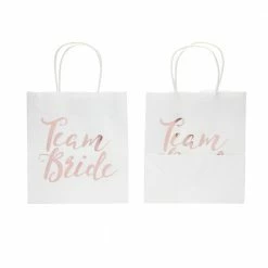 Blue Panda Team Bride Gift Bags For Bridesmaid Proposal, Bridal Shower Party Favors (15 Pack)