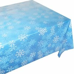Blue Panda Snowflake Blue Tablecloth For Holiday Christmas Party (54 X 108 In, 3 Pack) 11 Blue Panda Snowflake Blue Tablecloth For Holiday Christmas Party (54 X 108 In, 3 Pack)