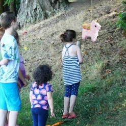 Blue Panda Small Unicorn Pinata For Birthday Party Supplies (13.4 X 15.5 X 4.6 Inches)