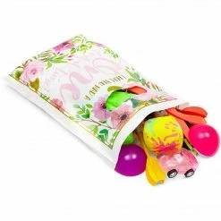 Blue Panda Girls 1st Birthday Party Favor Goodie Bags, Hawaiian Luau Decorations (100 Pack)