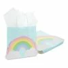 Blue Panda Special Occasions Rainbow Gift Bags With Handles And White Tissue Paper (15 Pack)