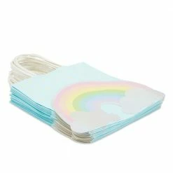 Blue Panda Special Occasions Rainbow Gift Bags With Handles And White Tissue Paper (15 Pack)