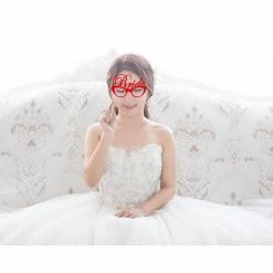 Blue Panda Decorations 72-Pack Wedding Photo Booth Props - Funny, Bridal Party Photo Props, Selfie Props, Fun Prop Kit, Assorted Designs