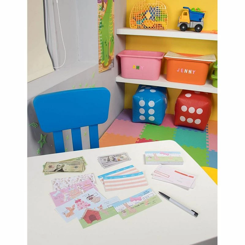 Games Blue Panda Kids Checkbook Set - Play Check Educational Toy - Financial Literacy For Kids, Dogs Themed Design, Including Checkbook, Deposit Slip, Check Register, 150 Sheets In Total, 6 X 2.75 Inches 5 Games Blue Panda Kids Checkbook Set - Play Check Educational Toy - Financial Literacy For Kids, Dogs Themed Design, Including Checkbook, Deposit Slip, Check Register, 150 Sheets In Total, 6 X 2.75 Inches