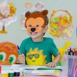 Juvale Animal Masks – 12-Pack Assorted Zoo Theme Woodland Party Supplies For Kids Birthday, Dress-Up Party Favors, DIY Photo-Booth Props