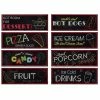 Blue Panda Neon Food Signs For Party (Paper, 8 Pack) Decorations