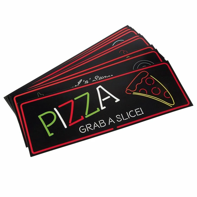 Blue Panda Neon Food Signs For Party (Paper, 8 Pack) Decorations 4 Blue Panda Neon Food Signs For Party (Paper, 8 Pack) Decorations