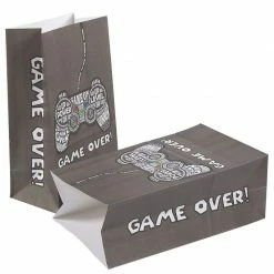Blue Panda Gamer Party Favor Bags, Video Game Party Supplies (5 X 8.5 X 3 In, 36 Pack)