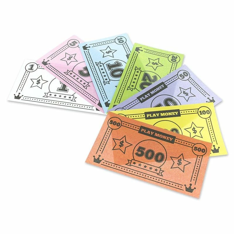 Blue Panda Play Money For Kids - $44,590 In Board Game Money Replacement, Pretend Dollar Bills, 455 Bills Total, 65 Of Each Denomination, Small Bills, 4 X 2.2 Inches Games 6 Blue Panda Play Money For Kids - $44,590 In Board Game Money Replacement, Pretend Dollar Bills, 455 Bills Total, 65 Of Each Denomination, Small Bills, 4 X 2.2 Inches Games