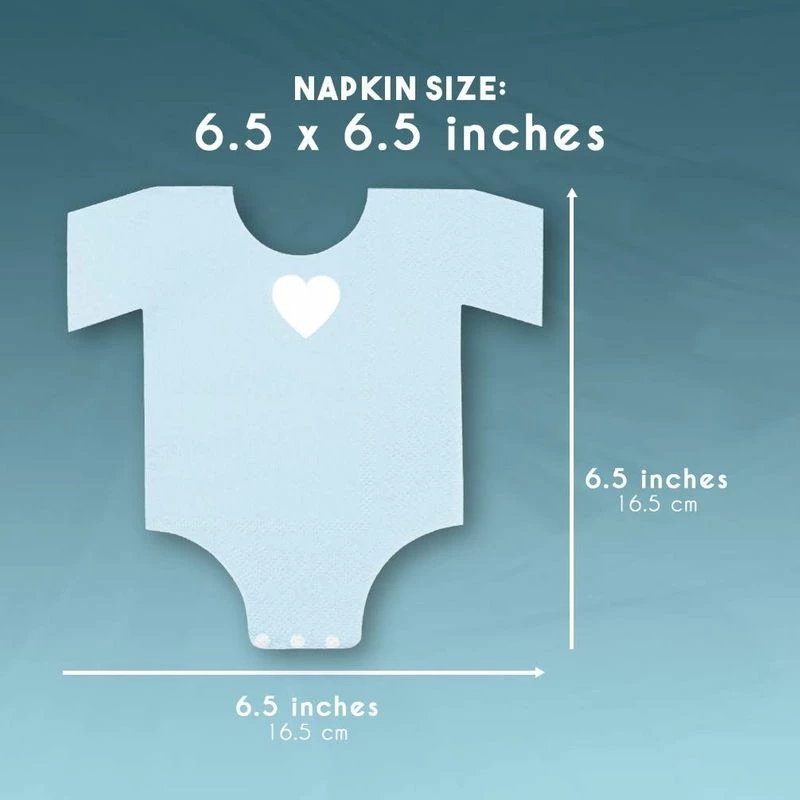 Blue Panda Baby Shower Pajama Theme Napkins (Blue, 50-Pack) 7 Blue Panda Baby Shower Pajama Theme Napkins (Blue, 50-Pack)