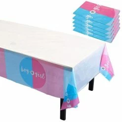 Blue Panda Gender Reveal Party Decorations - 6 Pack Of Pink And Blue Boy Or Girl Disposable Plastic Rectangular Tablecloths For Baby Shower Celebrations, 54 X 108 Inches 10 Blue Panda Gender Reveal Party Decorations - 6 Pack Of Pink And Blue Boy Or Girl Disposable Plastic Rectangular Tablecloths For Baby Shower Celebrations, 54 X 108 Inches