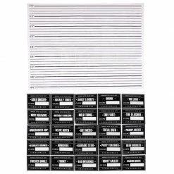 Blue Panda Special Occasions Mugshot Signs - 25 Photo-Booth Props With Height Chart Backdrop Poster For Birthday, Wedding, Bachelorette Party, Sign: 11.5 X 7.5 Inches, Background: 5.17 X 3.83 Feet