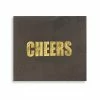Blue Panda Cheers Party Supplies, Black Paper Napkins (5 X 5 In, Gold Foil, 100 Pack) 1 Blue Panda Cheers Party Supplies, Black Paper Napkins (5 X 5 In, Gold Foil, 100 Pack)