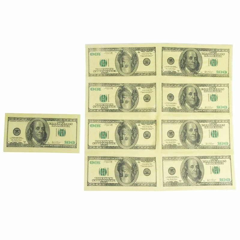 Blue Panda Money Party Supplies, Dinner Plates, Cutlery Set, Paper Cups, And Luncheon Napkins (Serves 24, 144 Pieces) 11 Blue Panda Money Party Supplies, Dinner Plates, Cutlery Set, Paper Cups, And Luncheon Napkins (Serves 24, 144 Pieces)