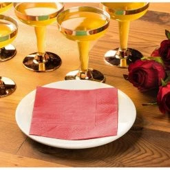 Blue Panda Cocktail Napkins - 200-Pack Disposable Paper Napkins, 2-Ply, Coral Pink, 5 X 5 Inches Folded 11 Blue Panda Cocktail Napkins - 200-Pack Disposable Paper Napkins, 2-Ply, Coral Pink, 5 X 5 Inches Folded