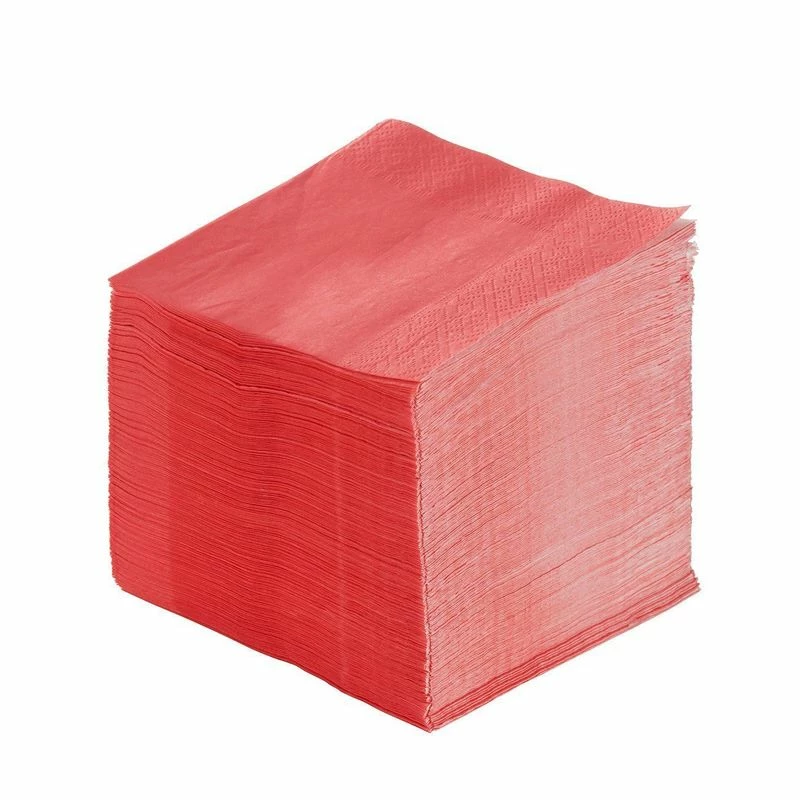 Blue Panda Cocktail Napkins - 200-Pack Disposable Paper Napkins, 2-Ply, Coral Pink, 5 X 5 Inches Folded 8 Blue Panda Cocktail Napkins - 200-Pack Disposable Paper Napkins, 2-Ply, Coral Pink, 5 X 5 Inches Folded