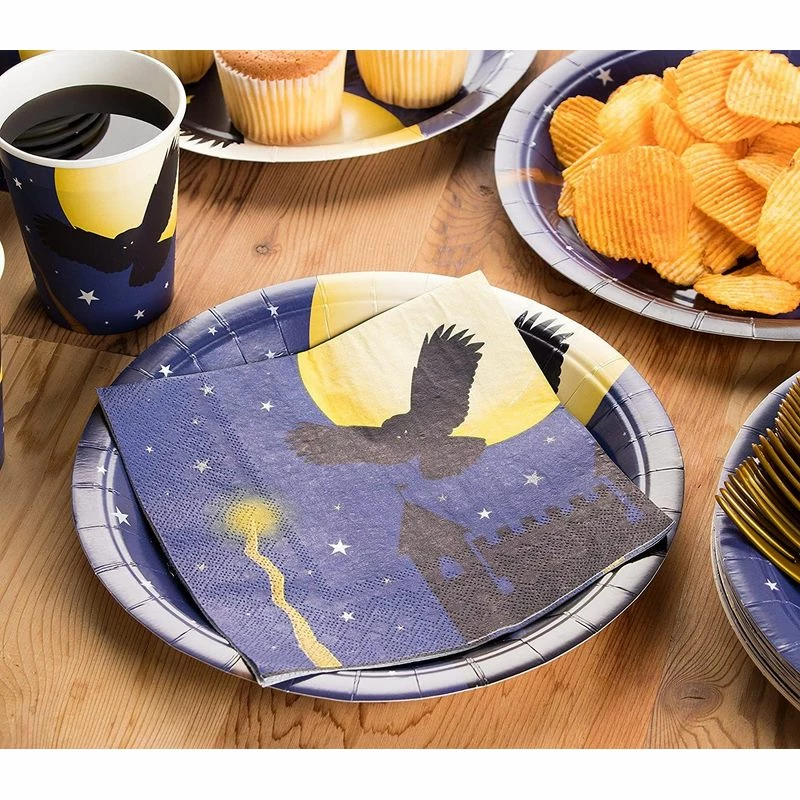 Blue Panda Halloween Magical Party Bundle, Includes Plates, Napkins, Cups, And Cutlery (24 Guests,144 Pieces) 4 Blue Panda Halloween Magical Party Bundle, Includes Plates, Napkins, Cups, And Cutlery (24 Guests,144 Pieces)