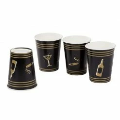 Blue Panda Special Occasions 1920s Party Supplies – Serves 24 – Includes Plates, Knives, Spoons, Forks, Cups And Napkins Perfect For Roaring 20s Themed Birthdays