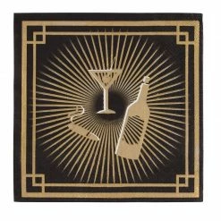 Blue Panda Special Occasions 1920s Party Supplies – Serves 24 – Includes Plates, Knives, Spoons, Forks, Cups And Napkins Perfect For Roaring 20s Themed Birthdays