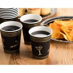 Blue Panda Special Occasions 1920s Party Supplies – Serves 24 – Includes Plates, Knives, Spoons, Forks, Cups And Napkins Perfect For Roaring 20s Themed Birthdays