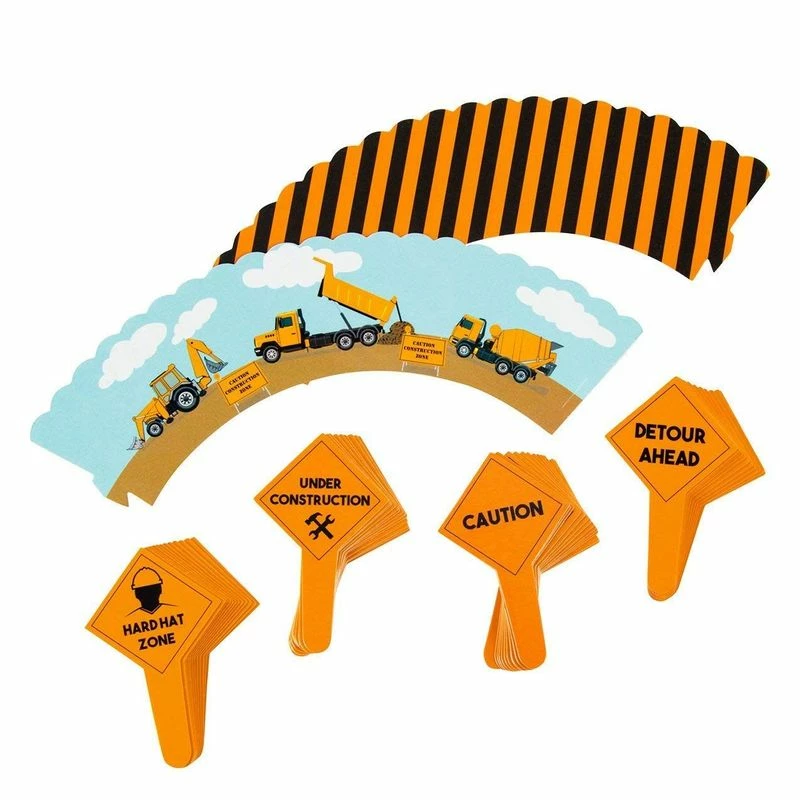 Blue Panda Special Occasions Juvale 100-Piece Construction Zone Cupcake Toppers And Wrapper Liners For Kids Birthday Party Supplies 7 Blue Panda Special Occasions Juvale 100-Piece Construction Zone Cupcake Toppers And Wrapper Liners For Kids Birthday Party Supplies