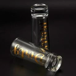 Blue Panda Novelty Birthday Gift - Dirty Thirty Shot Glasses Pair With Gold Foil Print For Celebrating Turning 30, Party Favors- Set Of 2, 2 Oz Each Cups