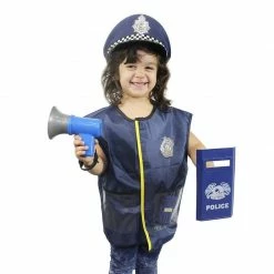 Blue Panda Halloween Costumes For Kids, Police Officer Uniform Costume (13 Pieces) Special Occasions 12 Blue Panda Halloween Costumes For Kids, Police Officer Uniform Costume (13 Pieces) Special Occasions