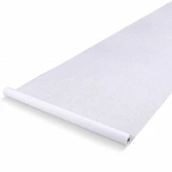 Blue Panda Wedding Aisle Runner - Essential Indoor And Outdoor Wedding Decoration, Dream Wedding Decor Supplies, Polyester Paper, White Leaf Imprint, 3 X 50 Feet Decorations