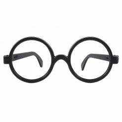 Special Occasions Blue Panda 24-Pack Nerd Glasses - Black Round Glasses Frames - Wizard Glasses For Cosplay