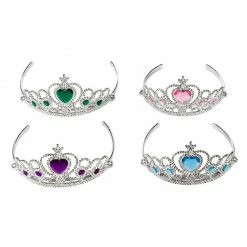 Blue Panda 12 Pack Princess Tiaras For Girls, Costume Dress Up Accessories, Birthday Party Favors