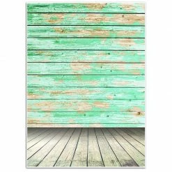 Blue Panda Vintage Wood Background - Photography Backdrop - Great For Studio, Booth, Party, Photo, Wedding, Business Use, 4.9 X 7.2 Feet Decorations