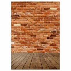 Blue Panda Brick Background - Photography Backdrop - Great For Studio, Booth, Party, Photo, Wedding, Business Use, 4.9 X 7.2 Feet