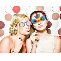 Blue Panda 72-Pack Circus Photo Booth Props - Carnival Circus Party Backdrop Decorations, Selfie Props, Photo Booth Accessories, Party Supplies, Assorted Colors