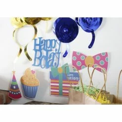 Blue Panda Special Occasions 30-Count Swirl Decorations -Happy Bday Party Whirl Streamers - Happy Birthday Party Supplies, Hanging Decorations, Multiple Colors Designs, 35 To 38 Inches In Length