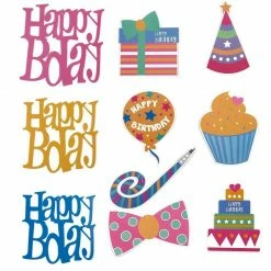 Blue Panda Special Occasions 30-Count Swirl Decorations -Happy Bday Party Whirl Streamers - Happy Birthday Party Supplies, Hanging Decorations, Multiple Colors Designs, 35 To 38 Inches In Length