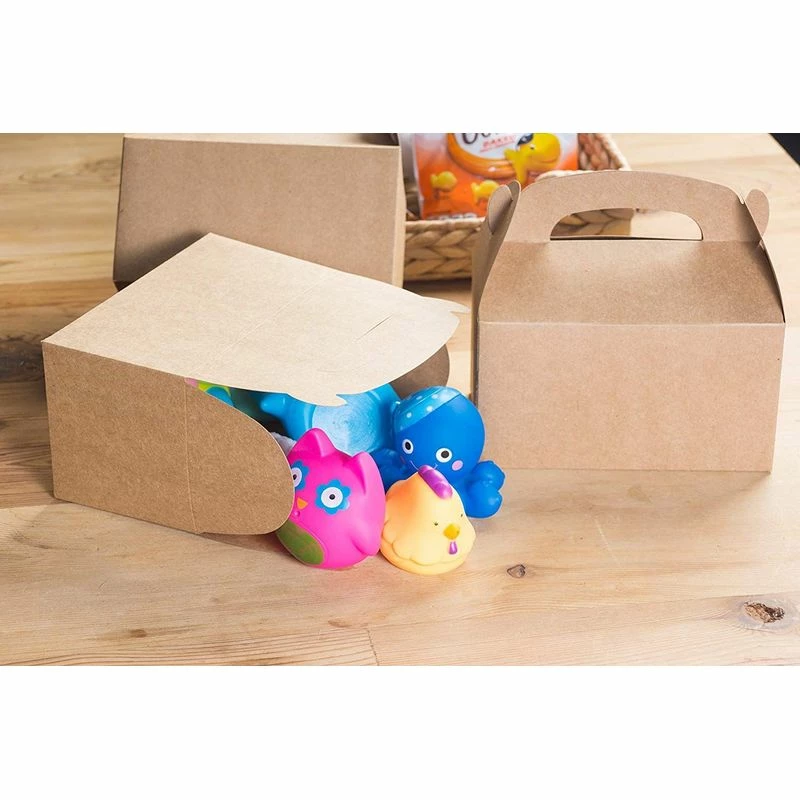 Blue Panda Party Bags And Boxes Treat Boxes - 24-Pack Paper Party Favor Boxes, Brown Kraft Goodie Boxes For Birthdays And Events, 2 Dozen Party Gable Boxes, 6 X 3.3 X 3.6 Inches 4 Blue Panda Party Bags And Boxes Treat Boxes - 24-Pack Paper Party Favor Boxes, Brown Kraft Goodie Boxes For Birthdays And Events, 2 Dozen Party Gable Boxes, 6 X 3.3 X 3.6 Inches