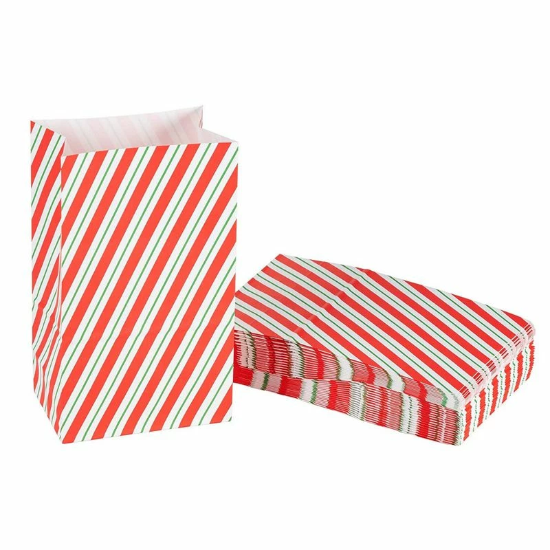 Blue Panda Small Striped Christmas Party Favor Gift Bags (5.2 X 8.7 X 3.3 In, 36 Pack) 2 Blue Panda Small Striped Christmas Party Favor Gift Bags (5.2 X 8.7 X 3.3 In, 36 Pack)