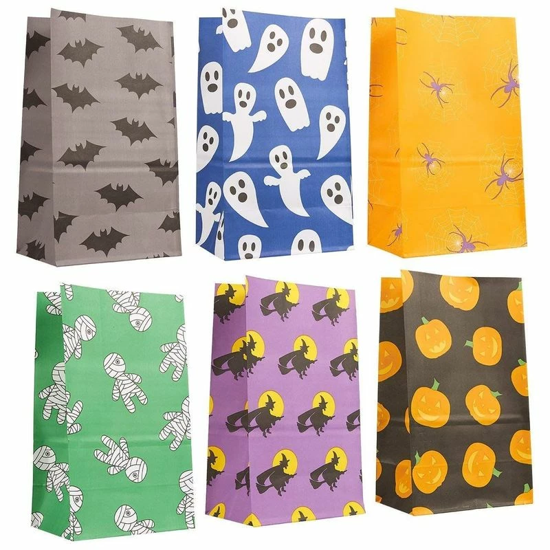 Blue Panda 36-Pack Halloween Party Treat Bags - Paper Goodie Bags - 6 Different Designs, 5.1 X 8.75 X 3.25 Inches Special Occasions 3 Blue Panda 36-Pack Halloween Party Treat Bags - Paper Goodie Bags - 6 Different Designs, 5.1 X 8.75 X 3.25 Inches Special Occasions
