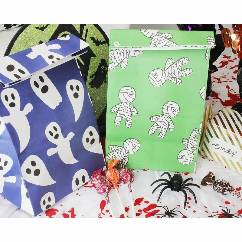 Blue Panda 36-Pack Halloween Party Treat Bags - Paper Goodie Bags - 6 Different Designs, 5.1 X 8.75 X 3.25 Inches Special Occasions 6 Blue Panda 36-Pack Halloween Party Treat Bags - Paper Goodie Bags - 6 Different Designs, 5.1 X 8.75 X 3.25 Inches Special Occasions