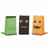Blue Panda Halloween Party Favor Bags In 3 Spooky Faces Designs ( 5.1 X 8.7 In, 36 Pack)